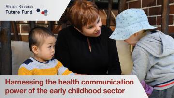 Cover mage harnessing the health communication power of the early childhood sector