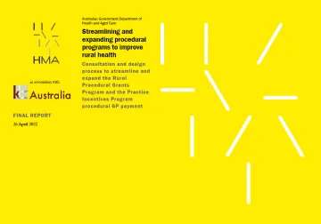 Review of the Rural Procedural Grants Program and the Practice Incentives Program Procedural GP Payments