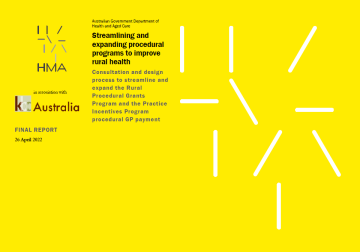 Review of the Rural Procedural Grants Program and the Practice Incentives Program Procedural GP Payments