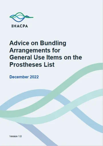 Cover image for Bundling Arrangements for General Use Items on the Prostheses List
