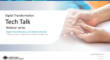 Cover image for Slide presentation – Digital Transformation Tech Talk – 6 December 2022
