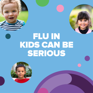 Flu in kids can be serious campaign image