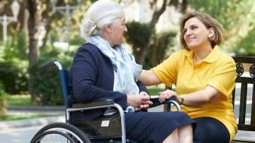 Volunteers in aged care consultation open