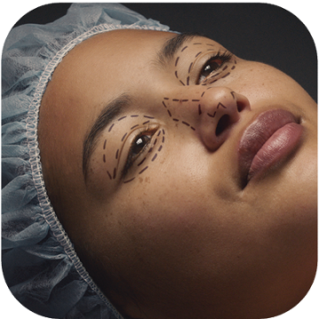 Cosmetic surgery campaign icon