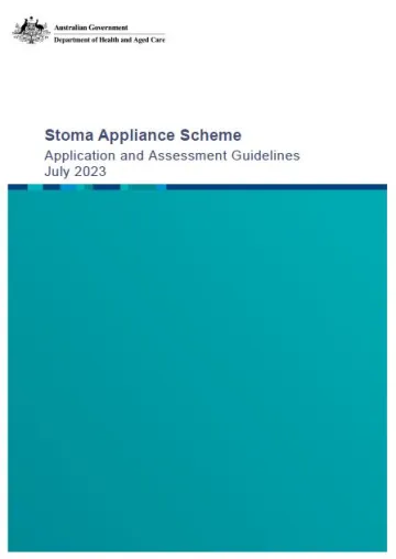 Stoma Appliance Scheme application and assessment guidelines