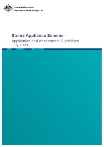 Stoma Appliance Scheme application and assessment guidelines