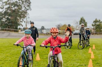 Kids learn to ride with confidence in new cycling program