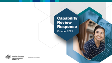 Cover image for the response to the capability review