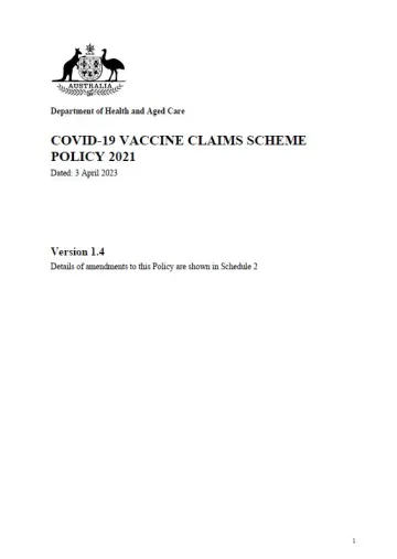 COVID-19 Vaccine Claims Scheme resources