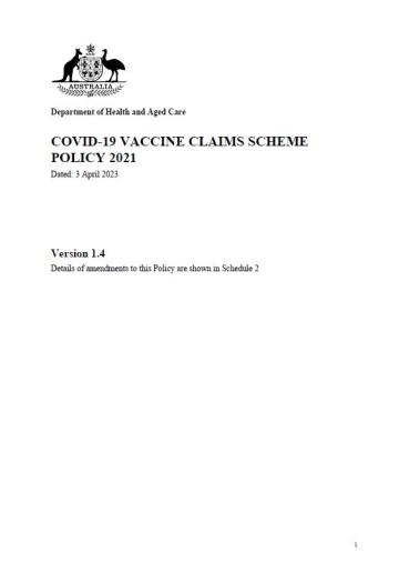 COVID-19 Vaccine Claims Scheme resources