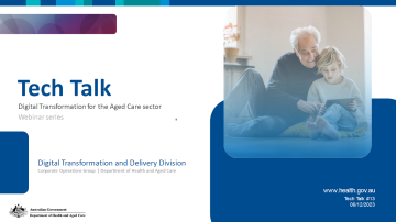 Digital Transformation Tech Talk presentation slides – 6 December 2023