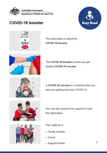 Cover image of fact sheet on boosters