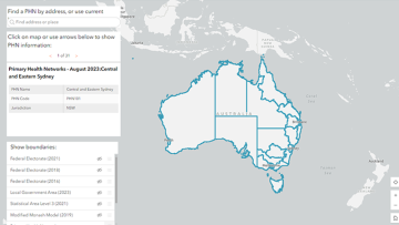 PHN locator map