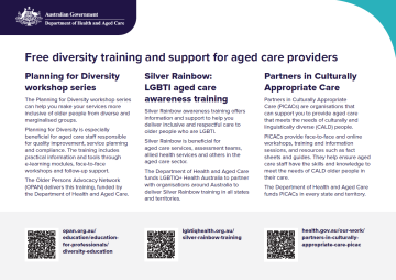 Free diversity training flyer