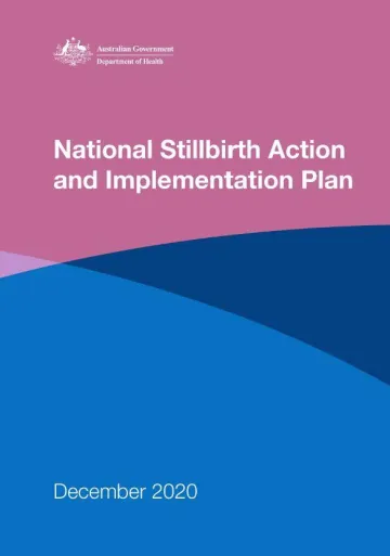Cover page of the National Stillbirth Action and Implementation Plan