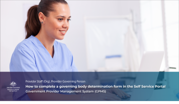 How to complete a governing body determination form in the Self Service Portal – Video