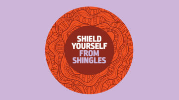 Shield yourself from shingles indigenous logo