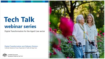 Cover page for the Digital Transformation Tech Talk – 27 August 2024 – Presentation slides