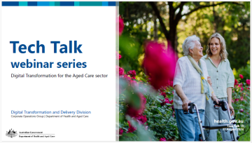 Cover page for the Digital Transformation Tech Talk – 27 August 2024 – Presentation slides
