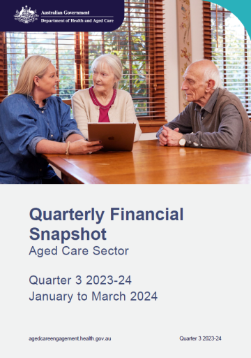 Quarterly Financial Snapshot of the aged care sector – Quarter 3 2023–24 – January to March 2024