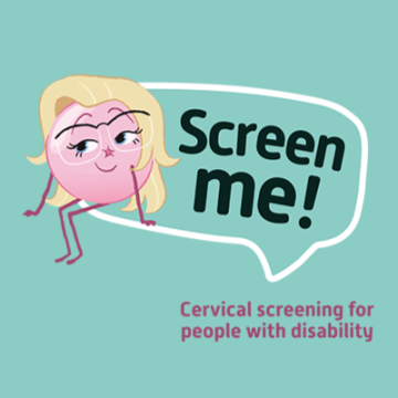 Screen me logo with tag line