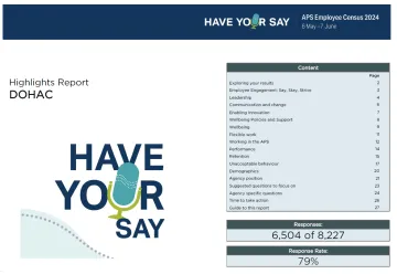 Australian Public Service employee census 2024 – Highlights report – Department of Health and Aged Care