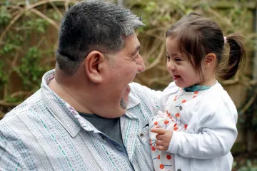 Photo of a Father with his daughter