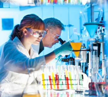 Photo image of  2 laboratory technicians 