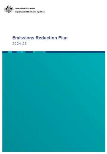 Cover image for the Emissions Reduction Plan 2024–25
