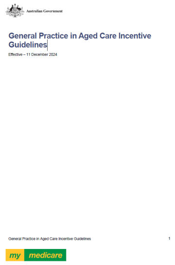 Cover image_General Practice in Aged Care Incentive program guidelines 2024