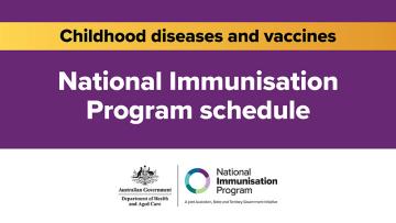 National immunisation program_childhood disease and vaccines