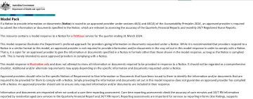 Care time reporting assessments – model pack