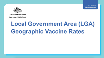 COVID-19 vaccination – Geographic vaccination rates – LGA – 2024