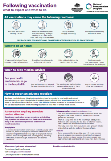 Cover image_Following vaccination – what to expect and what to do