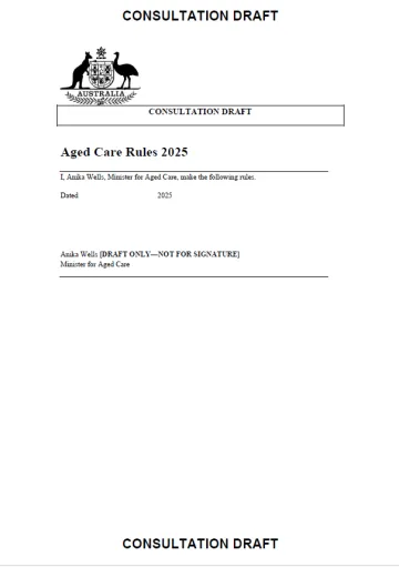 New Aged Care Act Rules consultation - Release 2b - Funding for other aged care programs