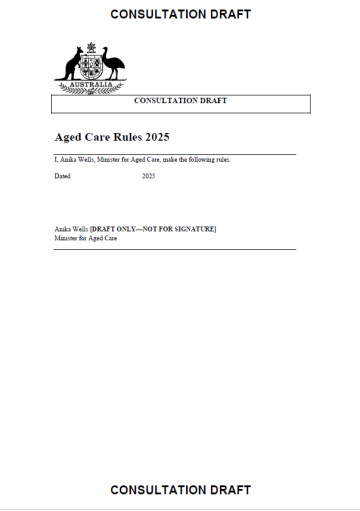 New Aged Care Act Rules consultation - Release 2b - Funding for other aged care programs