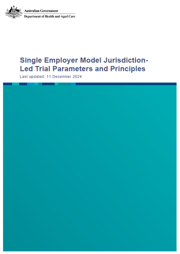 Cover image_Single Employer Model Jurisdiction-Led Trial Parameters and Principles.
