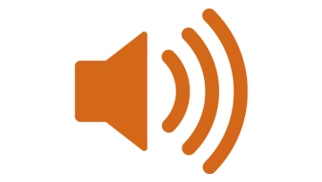 Orange audio icon
