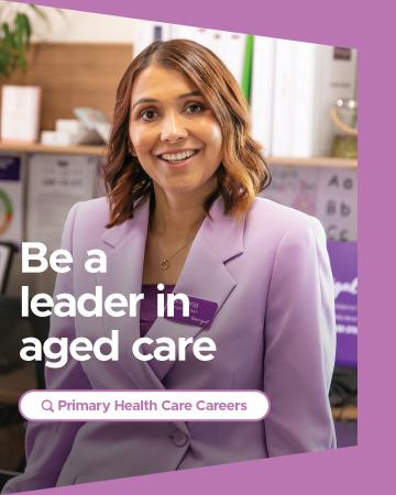 Social media tile to support primary health care careers.