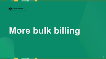 More bulk billing - title page