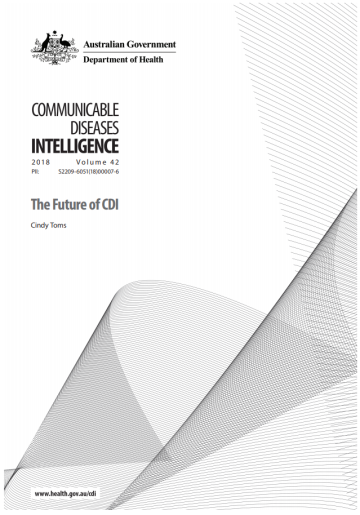 Communicable Diseases Intelligence journal