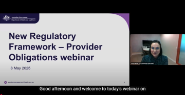 New Regulatory Framework – Provider Obligations webinar – video