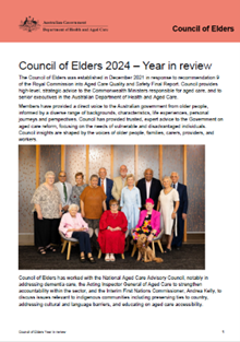 Aged Care Council of Elders – Communiques