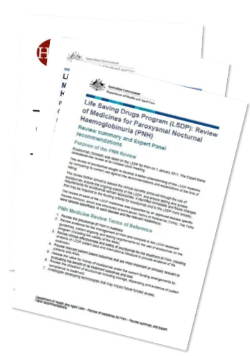 Life Saving Drugs Program resources – Paroxysmal nocturnal haemoglobinuria