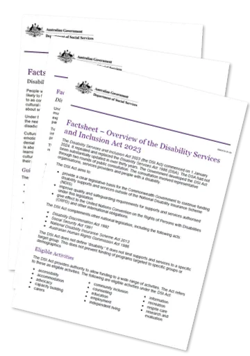 DSI Act resources for service providers