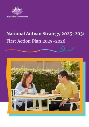 National Autism Strategy – First Action Plan 2025–2026 cover page