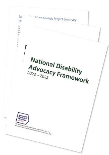 National Disability Advocacy Framework resources