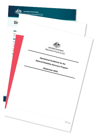 National Disability Advocacy Program resources