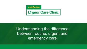 Understanding the difference between routine, urgent and emergency care – animation