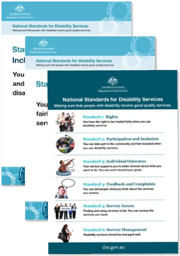 National Standards for Disability Services resources